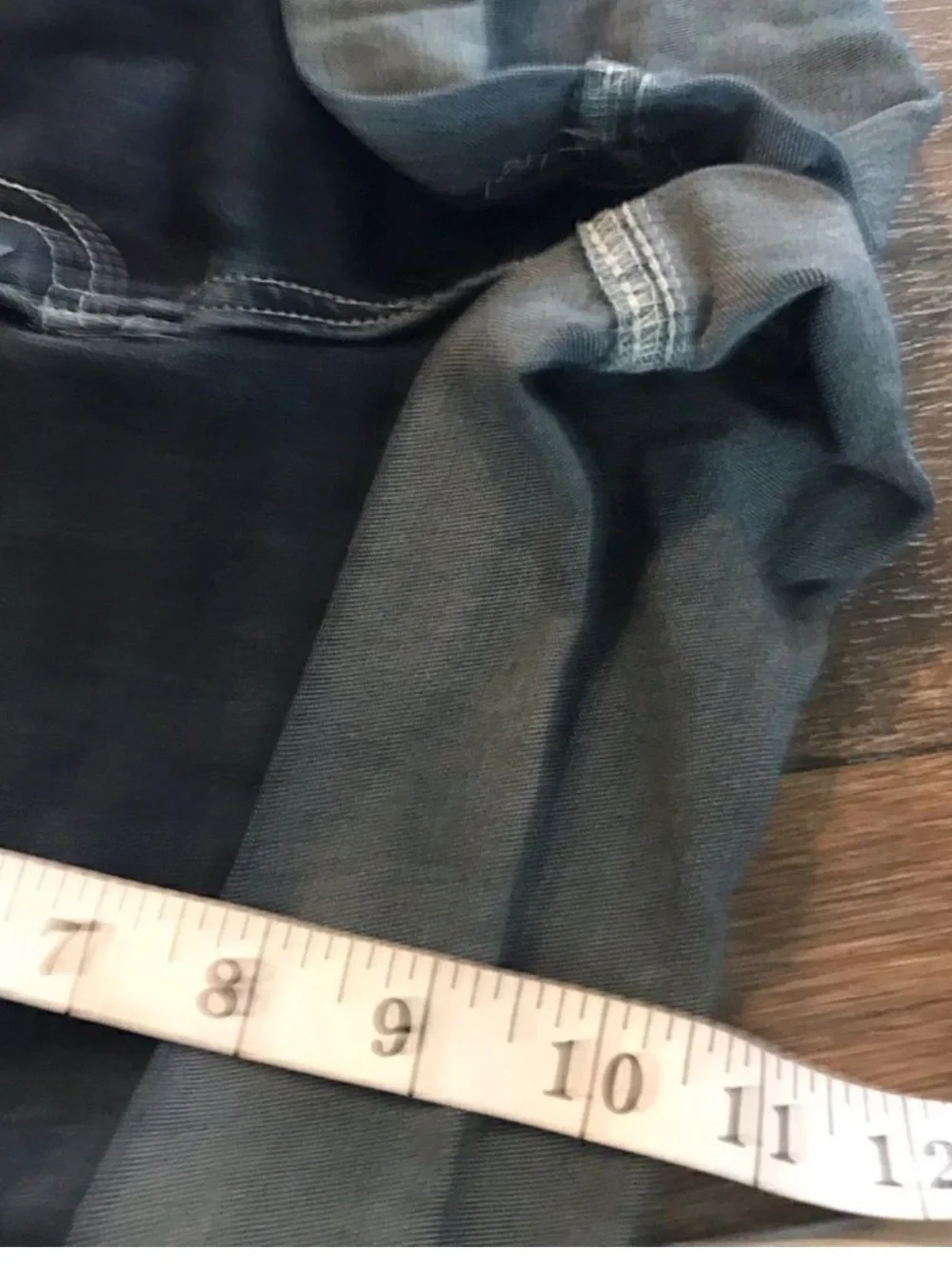 NOBO Dark Wash Distressed Button-Front Jean Shorts